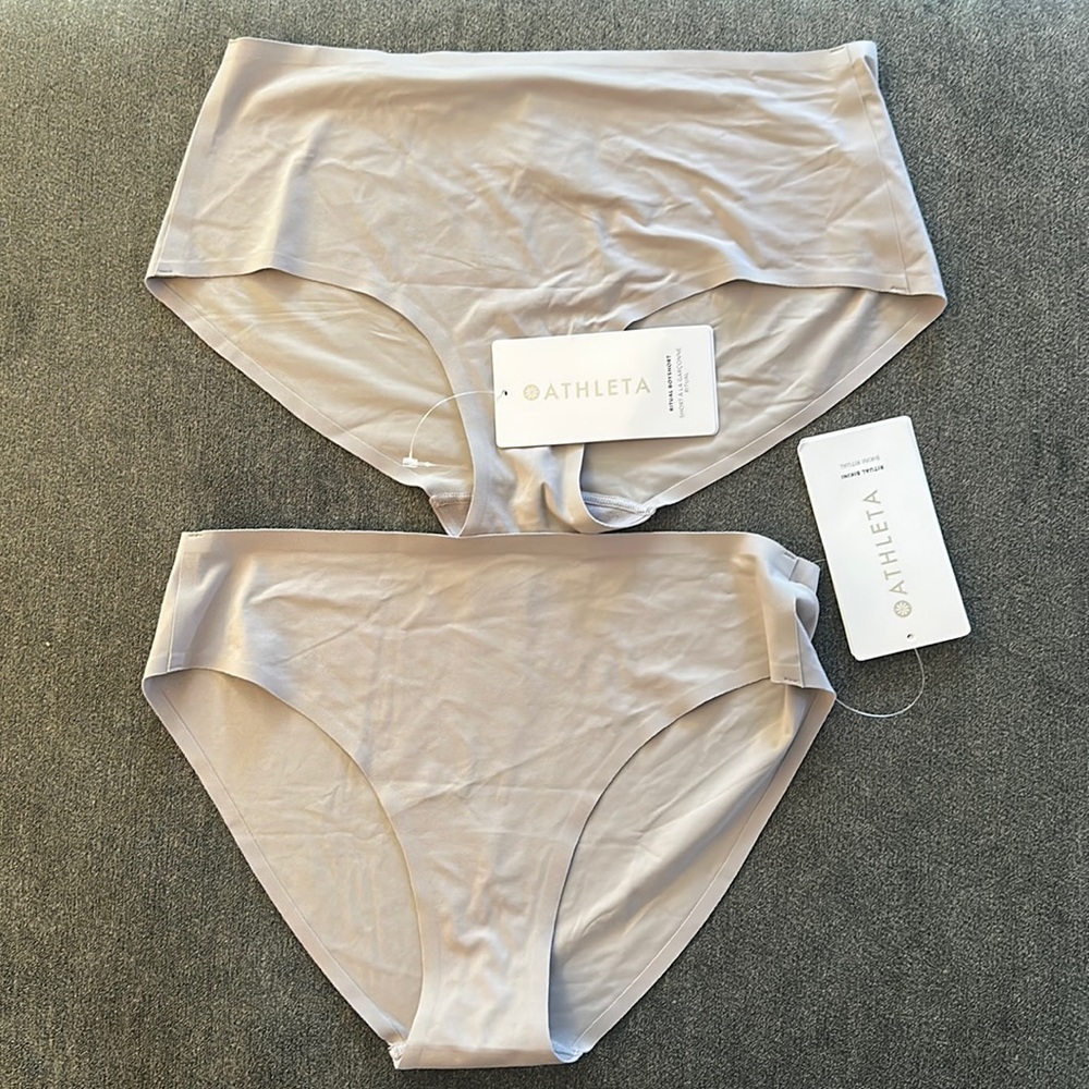 Pair of 2 Athleta Ritual Womens Bikini & Boy Short Underwear / Panties NEW